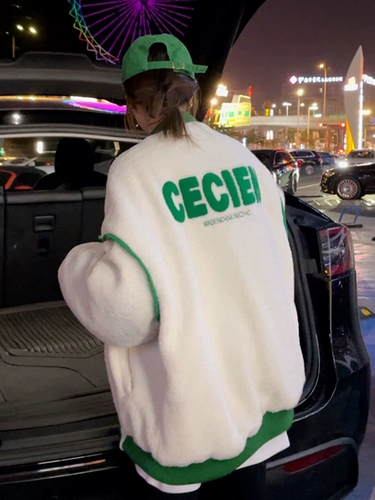 Зимняя куртка, флисовая бейсбольная форма, коллекция 2021, в корейском стиле, с вышивкой, увеличенная толщина, свободный крой