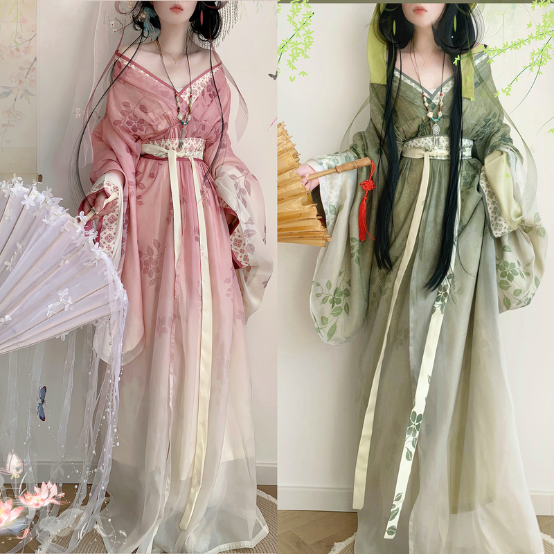 New Moon Collection Original [Sun Shangxiang Yuji] Hanfu Women's Cosplay Warring States Robe with Trailing Collar, Restoration Super Fairy Outfit