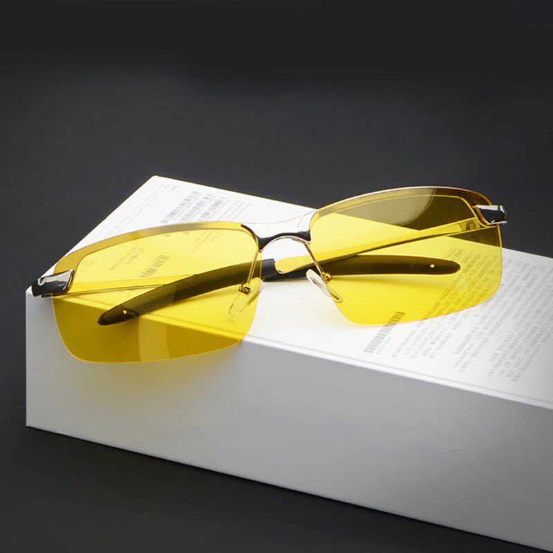 Day and night dual use color change sunglasses male tide driving polarized driver night vision driving eyes night men's sunglasses