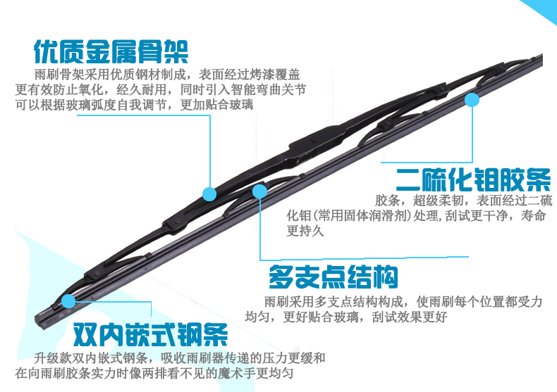 Cần gạt nước Wending Hongguang 15 gốc S1 là lưỡi gạt nước nhà máy V Hongguang S có xương S3 dải 12 đoạn 2010 - Gạt nước kiếng gat nuoc xe oto