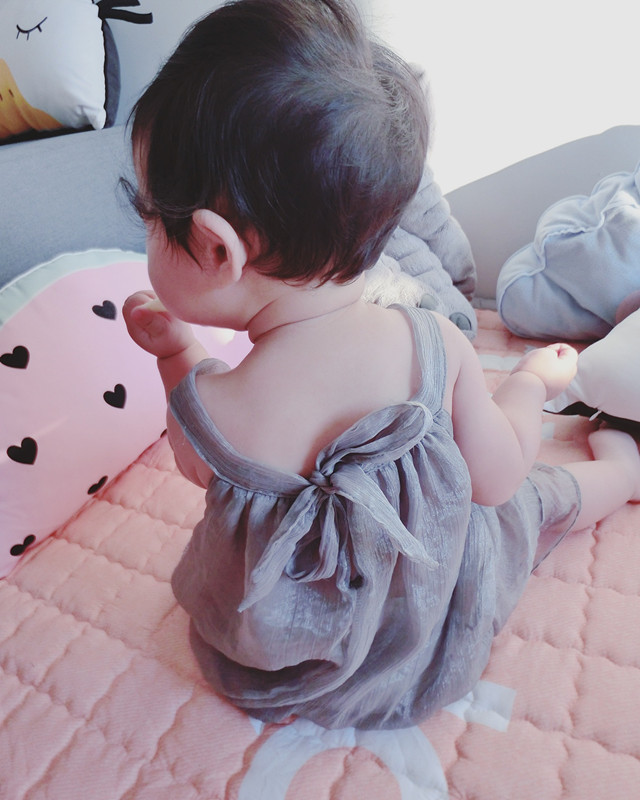 Robe enfant en mousseline de soie - Ref 2047797 Image 10