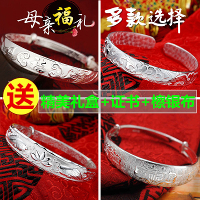 经典简约时尚百搭银手镯_网红优惠券
