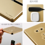 Тип 86 Переключатель панели один открывает house Dark Installation Electric Light Switch пять -ямы