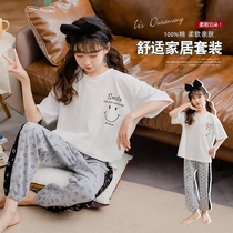 Girls summer two-piece Childrens suit summer thin tide childrens clothing childrens foreign style 2021 new girls clothes
