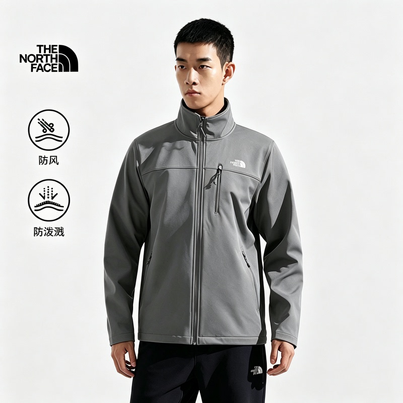 Thenorthface Men's Autumn and Winter Outdoor Windproof and Water-Repellent Soft Shell Jacket Cardigan Jacket 8Dnb Thenorthface Men's Autumn and Winter Outdoor Windproof and Water-Repellent Soft Shell Jacket Cardigan Jacket 8Dnb