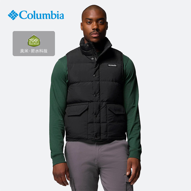 25 New Autumn and Winter Columbia Outdoor Men's Stand-Up Collar Warm down Vest We1985