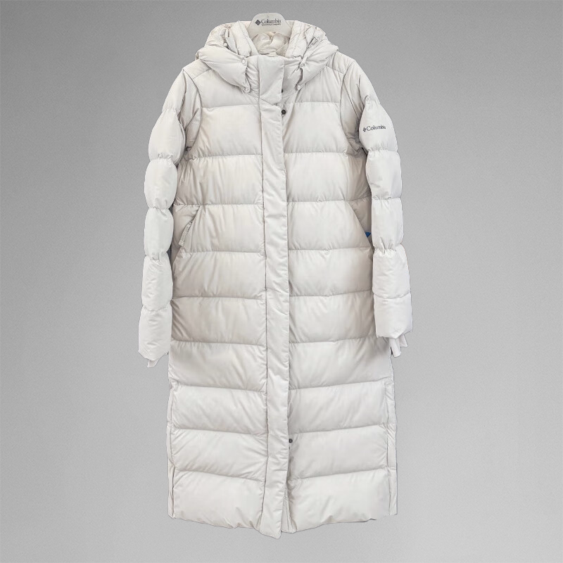 Columbia Women's down Jacket 25 Autumn/Winter Outdoor Water-Repellent Warm Long down Coat Wr7858