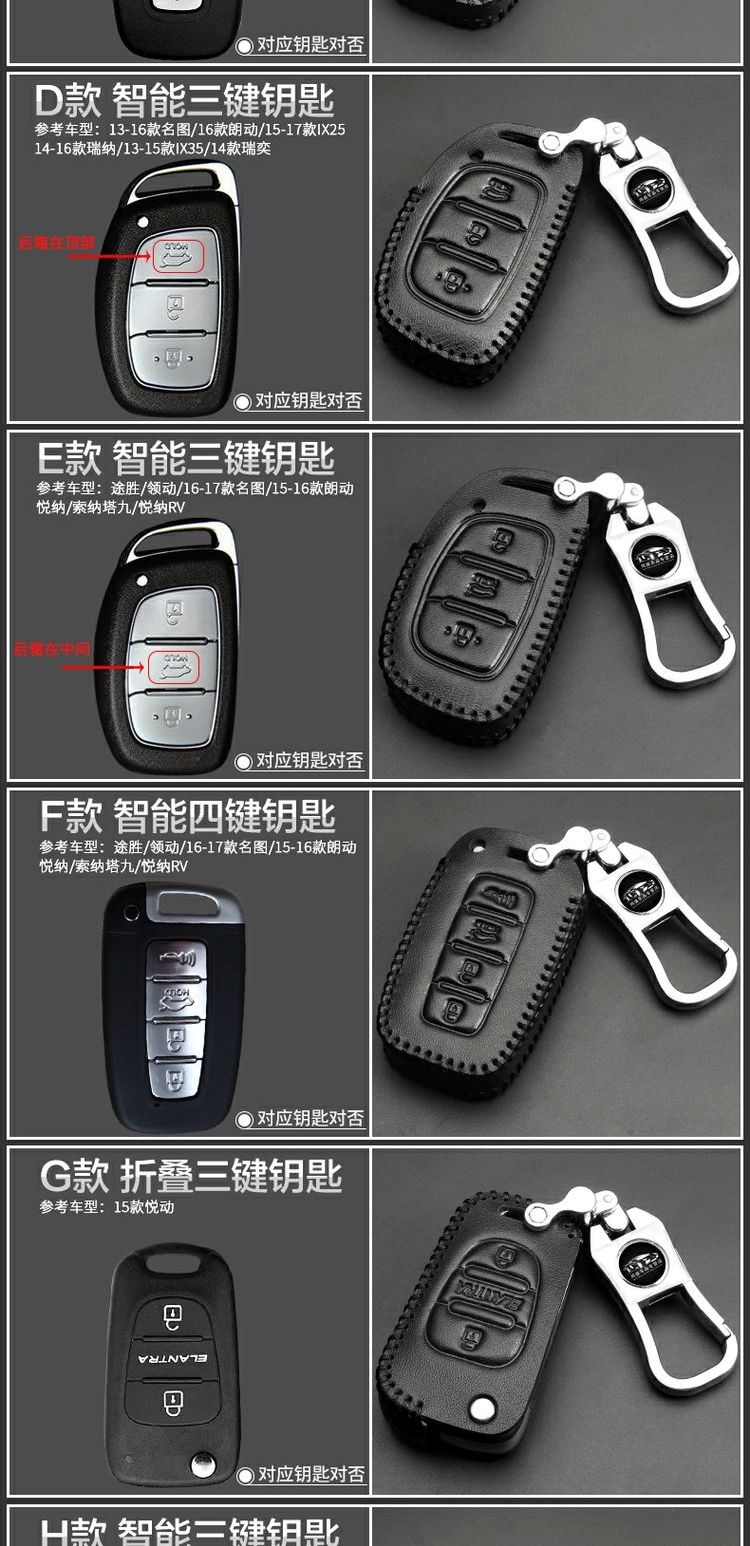 Bắc Kinh Hyundai Fiesta thương hiệu mới Shengda mới Tucson sửa đổi trang trí nội thất xe đặc biệt cung cấp bộ chìa khóa - Ô tô nội thất Accesseries đệm ghế ô tô