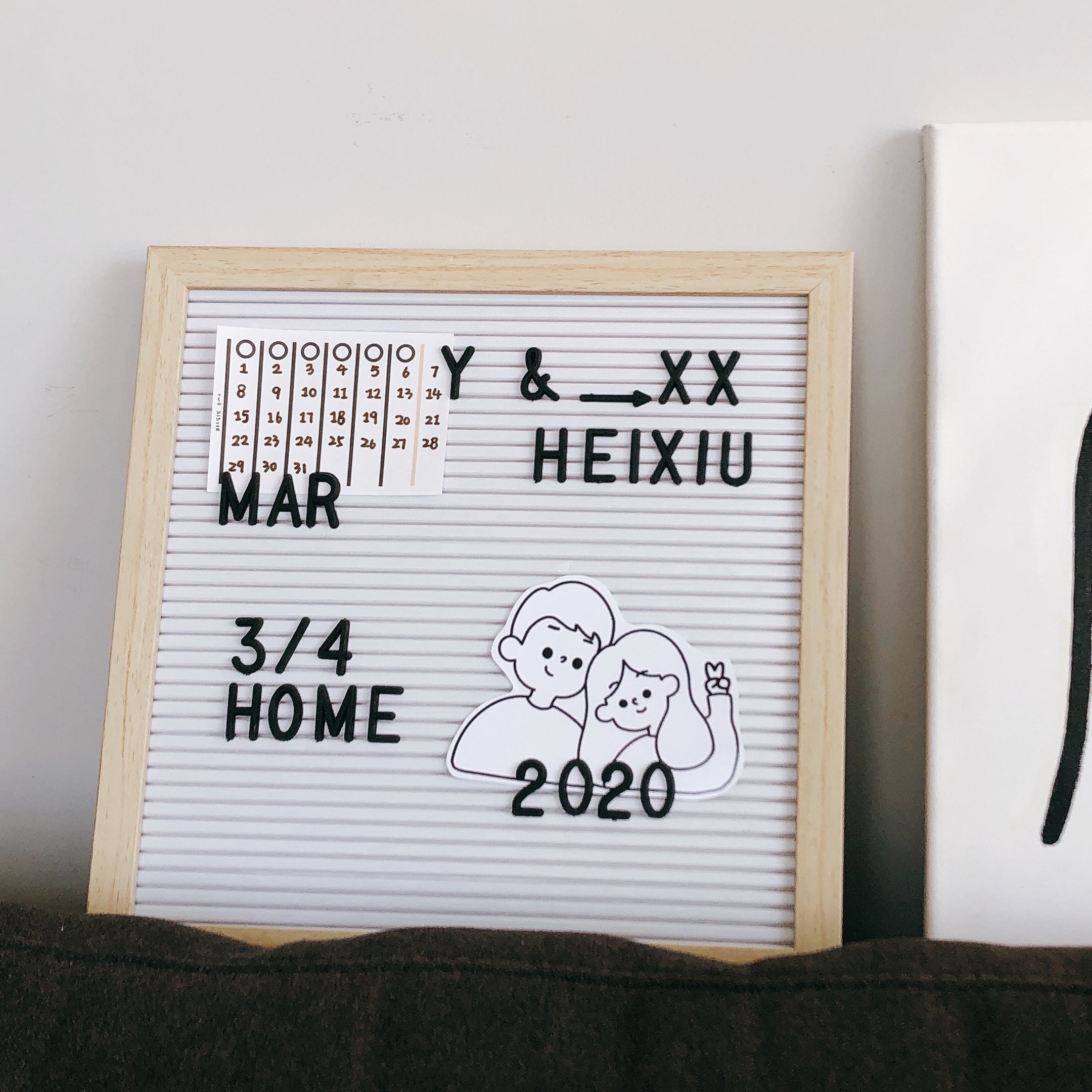 heixiu creative Diy letters of message board ins wind home decoration photo frame dorm room arrangement photo background board