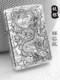 Zippo genuine lighter sterling silver auspicious cloud dragon original genuine zp windproof kerosene engraving custom men's gift