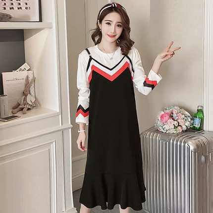 孕妇装春装套装时尚款2018新款休闲潮妈外穿