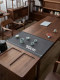 North American Black Walnut Tea Table and Chair Set, Dual-Use for Dry and Wet Applications, Solid Wood Tea Table, Office Reception and Guest Table