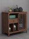 North American Black Walnut Tea Cabinet, New Chinese-Style Tea Side Cabinet, Integrated Kettle and Tea Table, Solid Wood Sideboard
