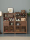 Tiebang Song Dynasty Aesthetics North American Black Walnut Wood Display Cabinet Solid Wood Multi-Purpose Cabinet Floor-Standing Storage Cabinet Tea Display Cabinet