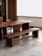 North American Black Walnut Wood Table and Chair Set, High-End Hotel Furniture, Villa Model Room, Sales Office, Tea Room, Tea Table