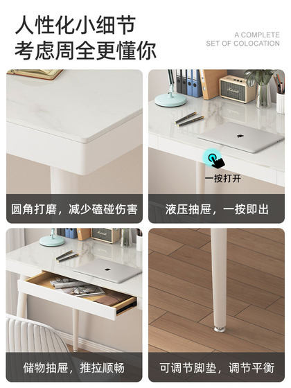 Home Desk and Chair Combination Modern Bedroom Minimalist Computer Desk Student Study Table Office Dressing Table Workbench