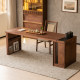 North American Black Walnut Tea Table, Office Desk, Home Tea-Making Station, Living Room Workstation, Desk and Dining Table All in One