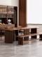 North American Black Walnut Wood Table and Chair Set, High-End Hotel Furniture, Villa Model Room, Sales Office, Tea Room, Tea Table