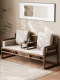 Tiebang Song-Style Aesthetic Solid Wood Luohan Bed Three-Piece Set for Living Room, Luohan Couch Bed, New Chinese-Style Zen Furniture