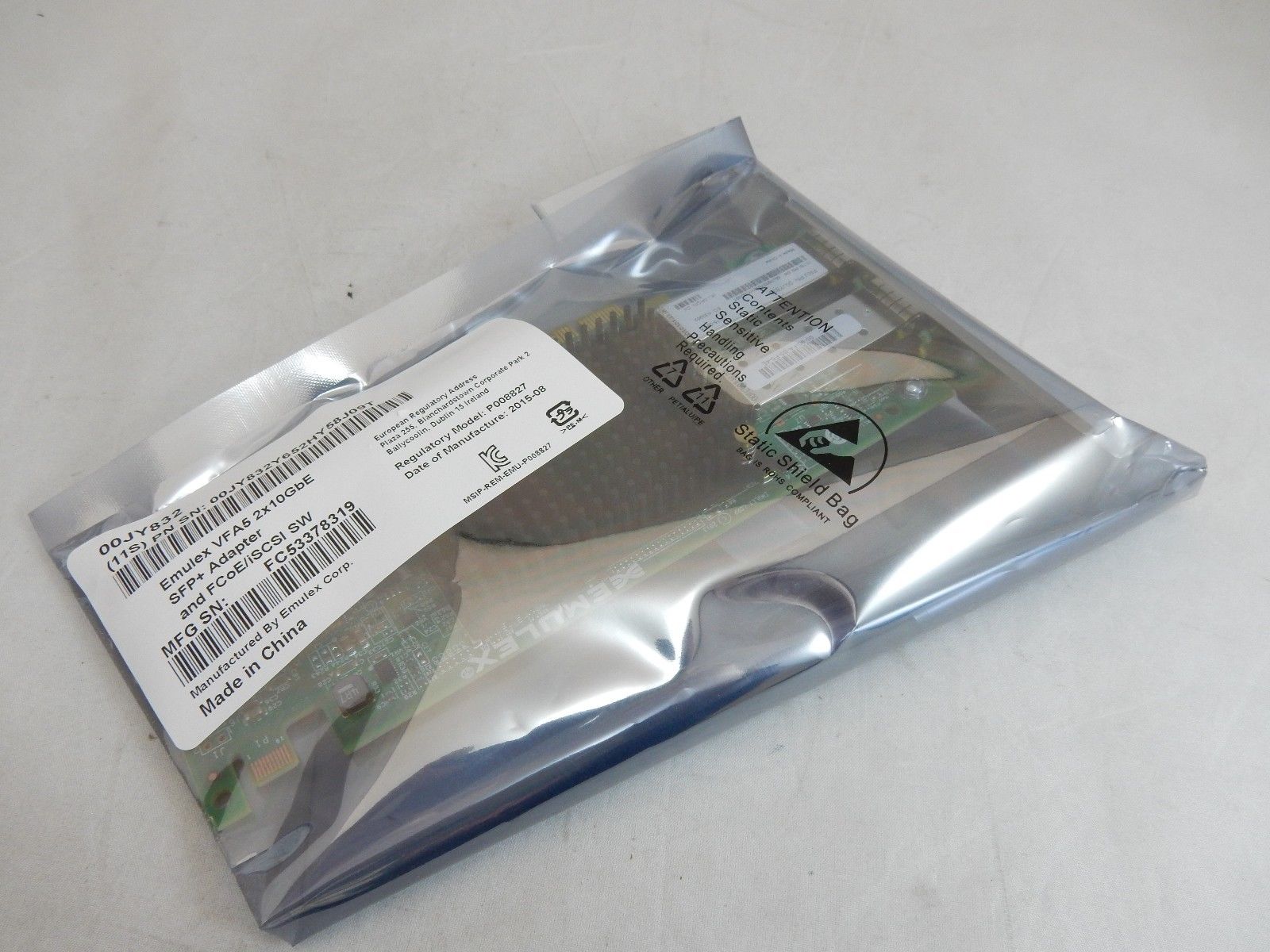 LENOVO EMULEX VFA5 10GB 00JY832 X3650 833 00JY830 M5 10,000 trillion M5 M5