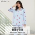 Zhengxi giam giữ quần áo mùa xuân và mùa thu bông tinh khiết phụ nữ mang thai cho con bú đồ ngủ thai sản mùa thu và mùa đông dịch vụ tại nhà thai sản phù hợp với điều dưỡng - Giải trí mặc / Mum mặc