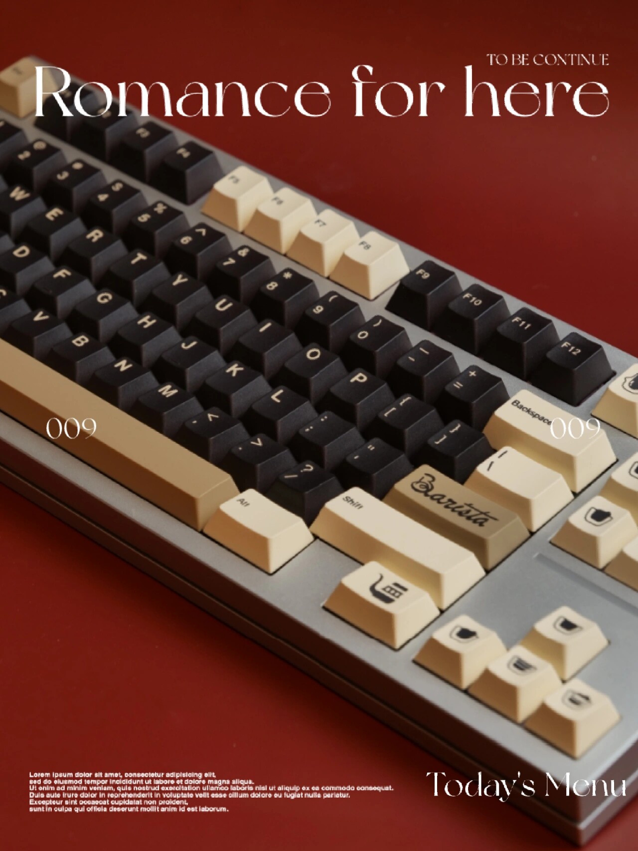 Milkywayバリスタキーキャップ、5面、昇華型、チェリープロファイル