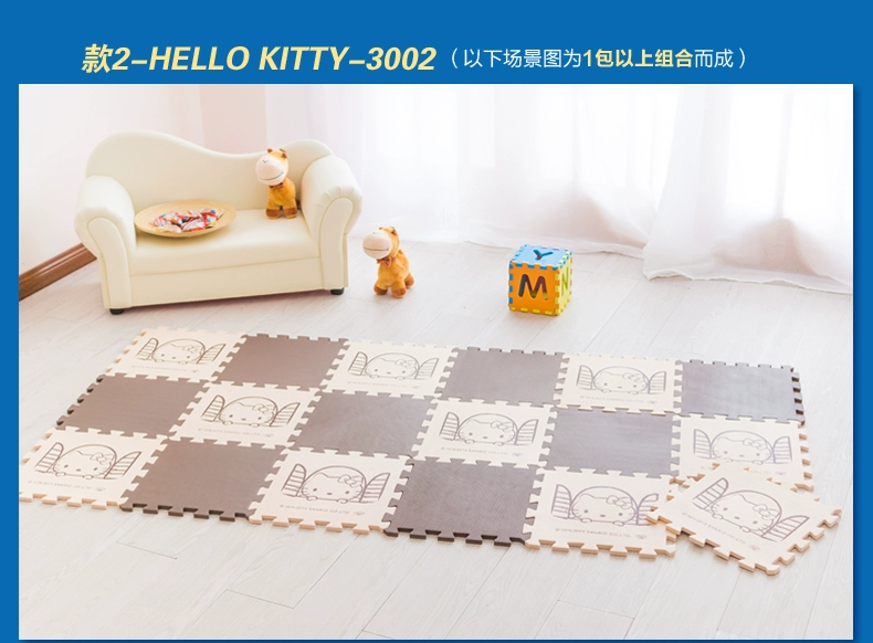 Mingde bảo vệ môi trường ghép hình thảm khâu trẻ sơ sinh và trẻ nhỏ bé phim hoạt hình bò thảm Doraemon bọt khâu thảm - Thảm sàn