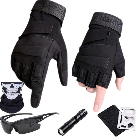 Mountain climbing half-finger special forces tactical gloves men's spring and summer outdoor cycling fitness breathable full-finger and half-finger gloves