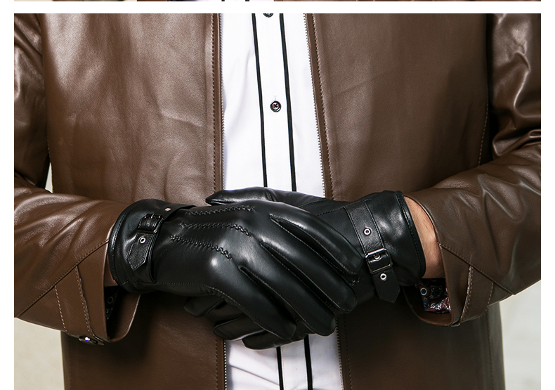Gants pour homme      en peau de mouton - Ref 2782465 Image 13