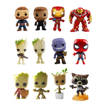 Avengers 3 Infinity War peripheral Funko POP Iron Man great destruction Tyrant Captain America hand-made model