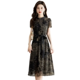 Шифоновый летний комплект, юбка, легкий роскошный стиль, изысканный стиль