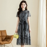 Шифоновый летний комплект, юбка, легкий роскошный стиль, изысканный стиль