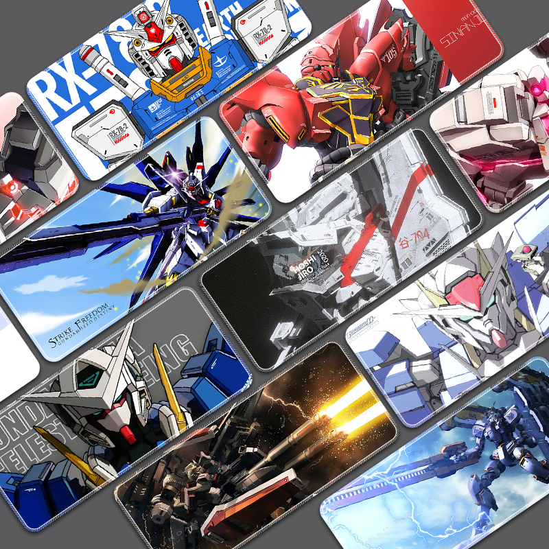 Super large number of mouse pads up to start number machine keyboard pad steel play steel bomb mobile fighter RX-78-2 game GUNDAM blue white war loss computer desk cushion custom-made boy slip mat thickened lock edge