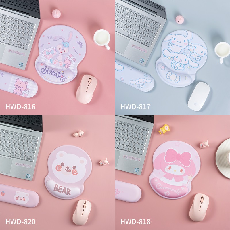 Beauty Letti sliding rat cushion wrist cushion girls high face value small tiger wrist cushion hand-in-hand 3D silicone cartoon cute desk face cushion small number notebook melody computer keyboard cushion game man