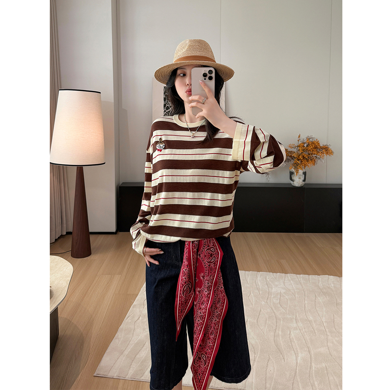 Yuan C Knitwear Autumn Women's Clothing 2026 New Light Luxury High-End Long-Sleeve Top Early Autumn Outfit Round Neck Sweater Yuan C Knitwear Autumn Women's Clothing 2026 New Light Luxury High-End Long-Sleeve Top Early Autumn Outfit Round Neck Sweater