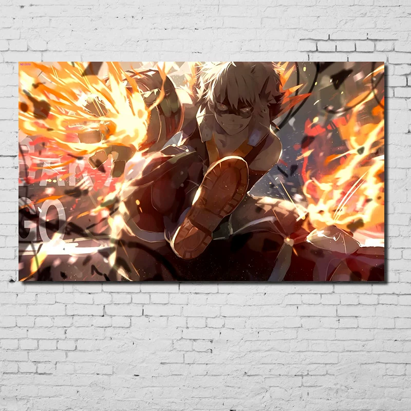 Плакат в стиле My Hero Academia: Little Hero, настенный стикер-панно для стены в комнате, общаге