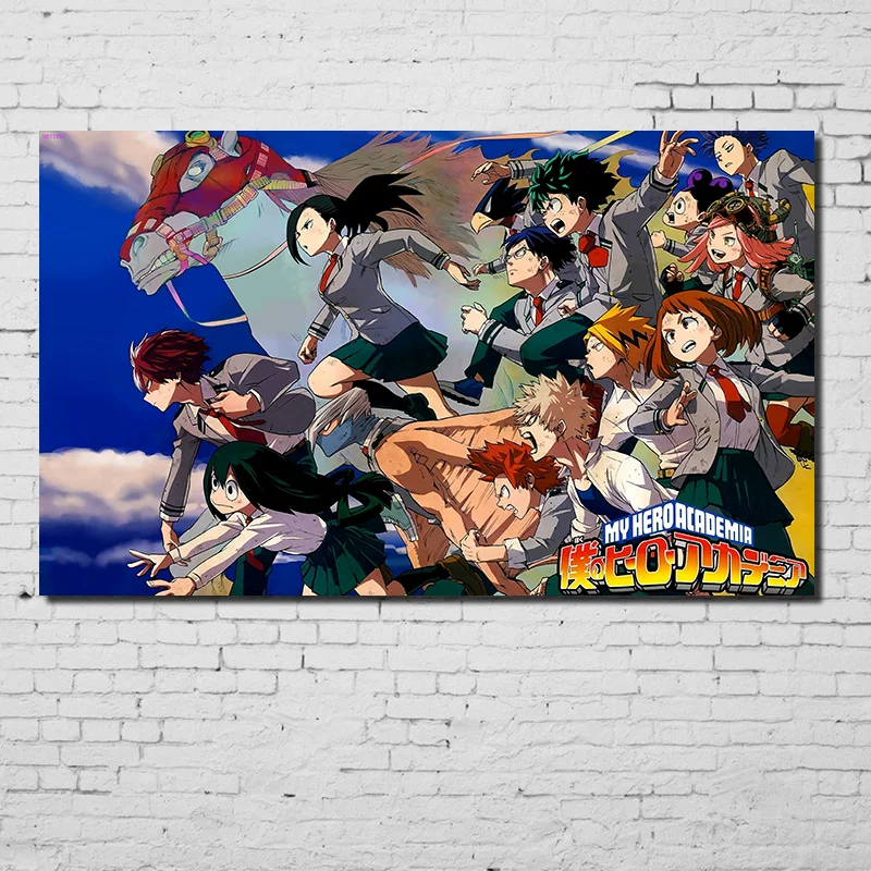 Плакат в стиле My Hero Academia: Little Hero, настенный стикер-панно для стены в комнате, общаге