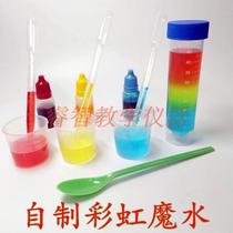 Kindergarten science experiment self-made Rainbow Magic Water Childrens Science area corner handmade material technology small production puzzle