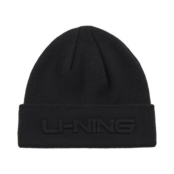 Li Ning Knitted Hat for Men and Women, 2025 New Product, Sports Lifestyle Series, Warm and Anti-Static Hat Amzv033