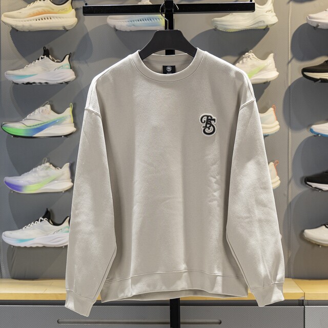 Li Ning men's round neck loose pullover sweatshirt