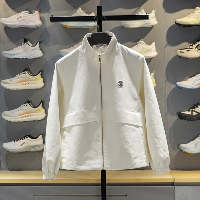 Li Ning women's stand collar loose casual jacket