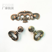  Modern simple European-style ring single hole pendant ring Pull ring Drawer handle Round handle Green bronze door handle