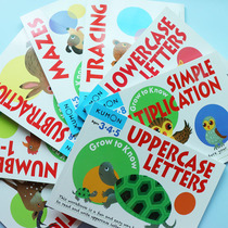 Kindergarten Red Book Textbook 2-8-year-old English Digital Alphabet Connection Thinking Training Arithmetic Exercise Book 8