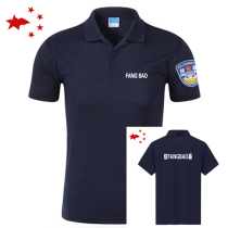 Special Forces instructor lapel collar short sleeve security stand T-shirt outdoor men polo shirt security overalls