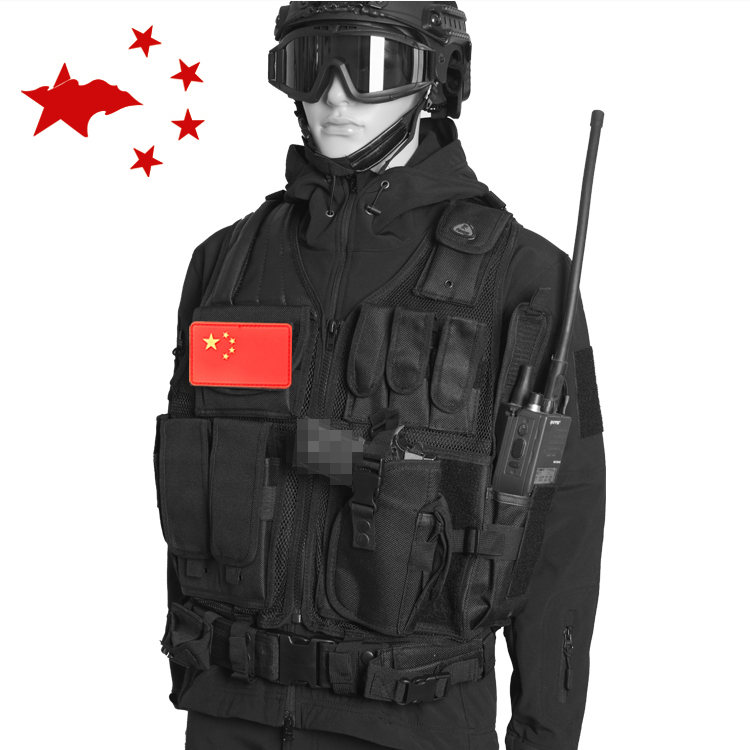Hong Kong ghost multi-function tactical vest CS combat vest special forces anti-stab photography vest summer mesh