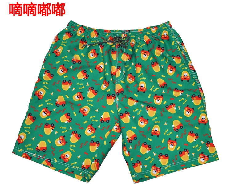 Hiturbo Haitaibo quần đi biển nam nhanh khô năm điểm phẳng góc quần bơi ngoài trời kích thước lớn - Quần bãi biển 	quần đi biển big size	