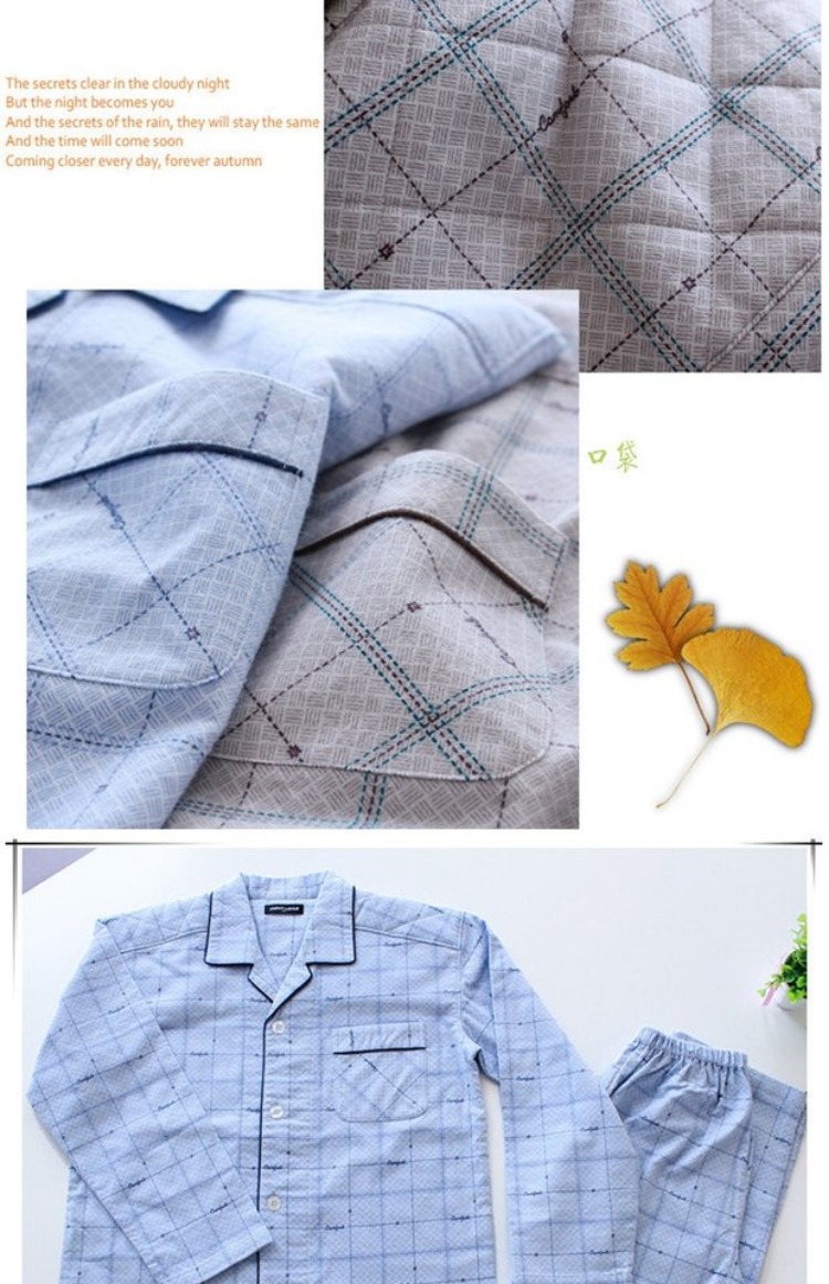 Bộ đồ ngủ nam mùa thu và nhung mới cho nam shop đồ nam
