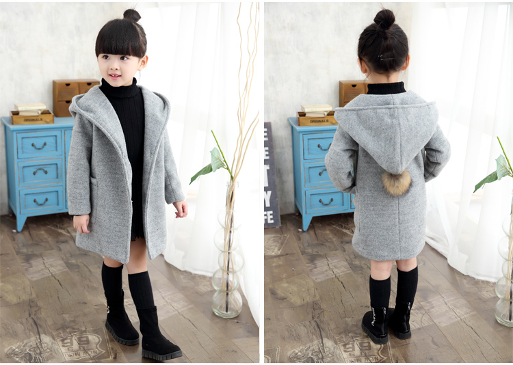 Manteau pour fille en laine - Ref 2161693 Image 10