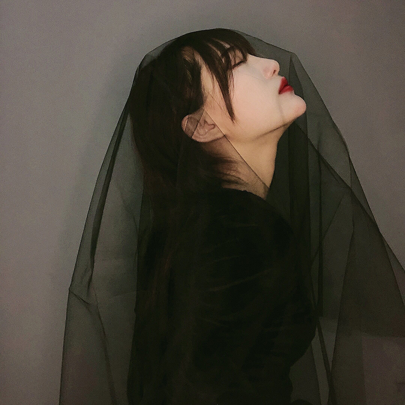 Short version wedding dresses head net red photo props Halloween Cos head yarn Mori department retro beat writing true head yarn headwear