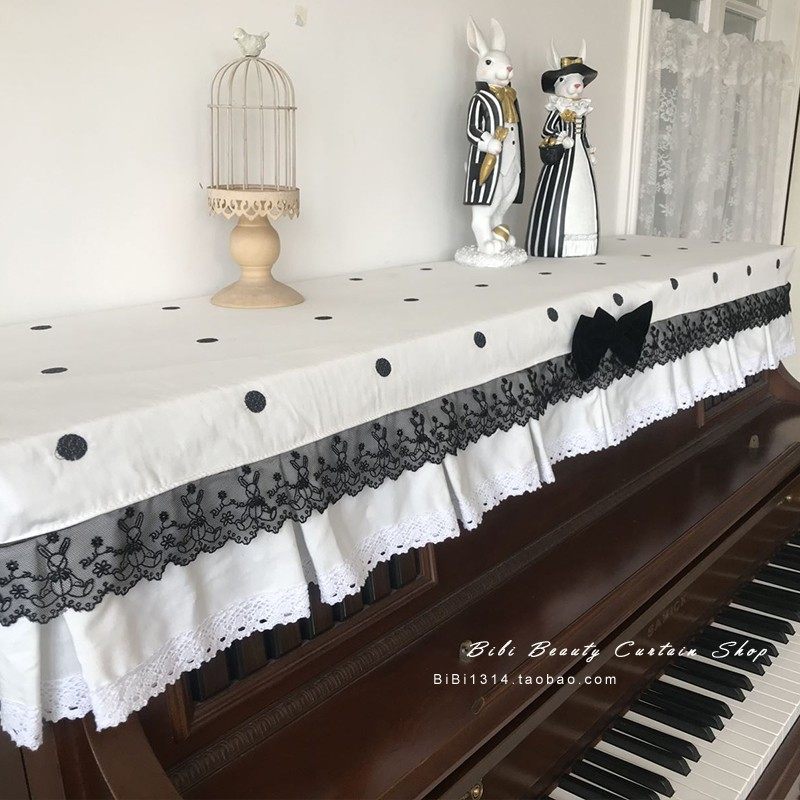 Ma Xiaomeng Xinpint Alice in Wonderland Series Rabbit Thickened Clip Cotton Anti-Dust Piano Hood Half Hood Full Hood